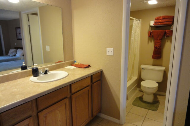 Eureka Suites 1 Bedroom Vanity & Bathroom